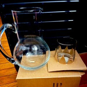 Night time Carafe and Glass